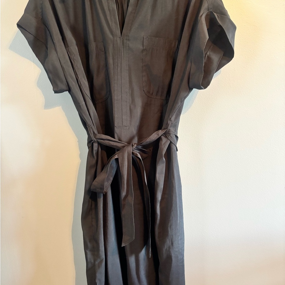 Max Studio London Belted Shirt Dress Large